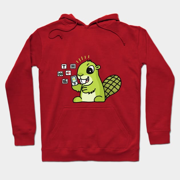 the app beaver Hoodie by adsyme